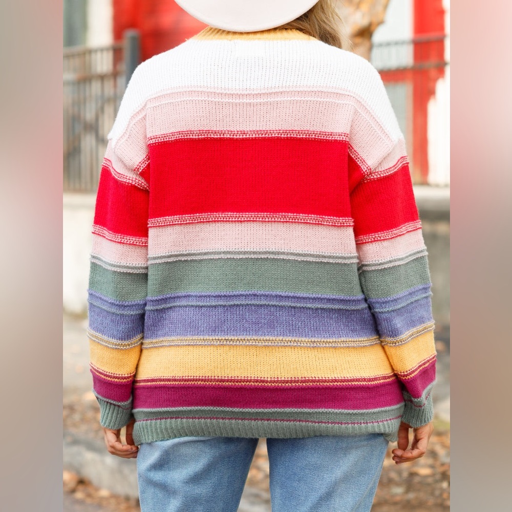 NWT Andrée by Unit Multicolor Women’s Sweater - Picture 2 of 8